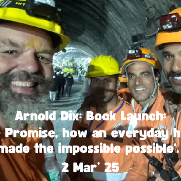 Arnold Dix is smiling having saved 41 miners trapped in a mine in India